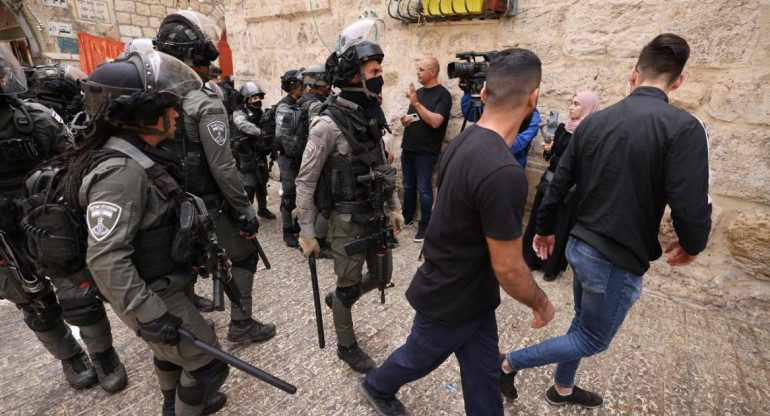 Ataque en Mezquita en Jerusalén, AFP