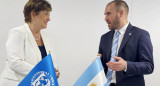 Martín Guzmán y Kristalina Georgieva, foto NA