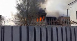 Incendio de un instituto militar en Rusia, foto captura video Reuters