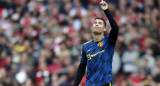 Festejo de Cristiano Ronaldo para el Manchester United por la Premier League, AGENCIA AFP