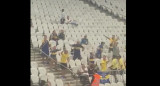 Gestos racistas de un hincha de Boca en Brasil, captura video