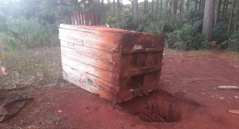 El lugar donde encontraron abandonado al bebé, foto gentileza Primera Edición