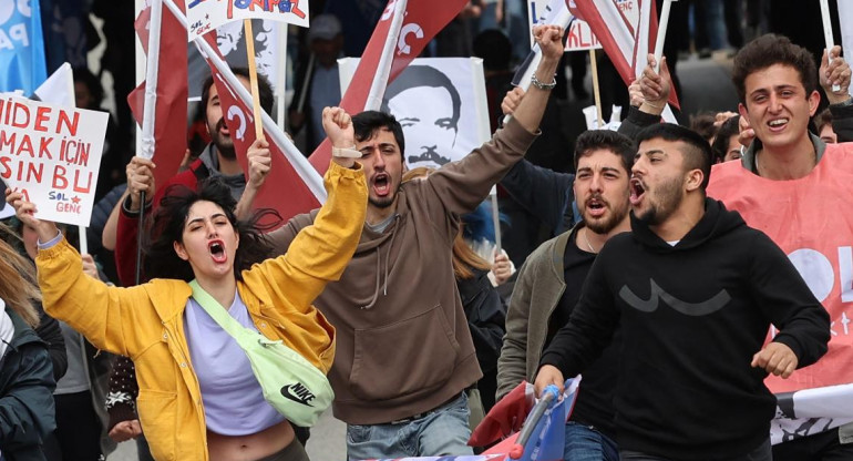 Día del Trabajador, manifestación en Turquía, AFP