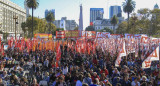 Acto de agrupaciones de izquierda en Plaza de mayo, Foto NA