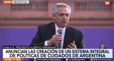 Alberto Fernández, presidente de Argentina, anuncios, foto captura Canal 26