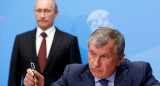 Igor Sechin y Vladimir Putin. Foto: Reuters.