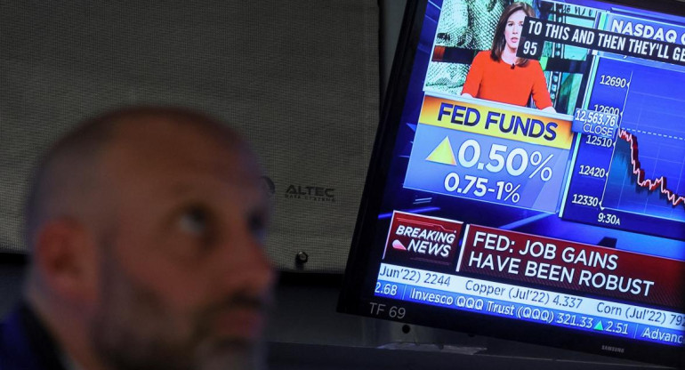 Suba de la tasa de interés de la Reserva Federal de Estados Unidos. Foto: REUTERS.