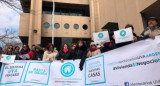 Movilización de los "hipotecados UVA". Foto: NA.