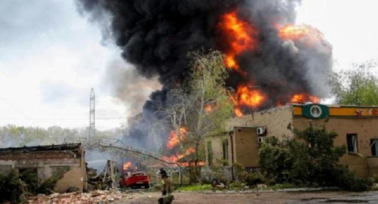 Explosión en una escuela del este de Ucrania, NA