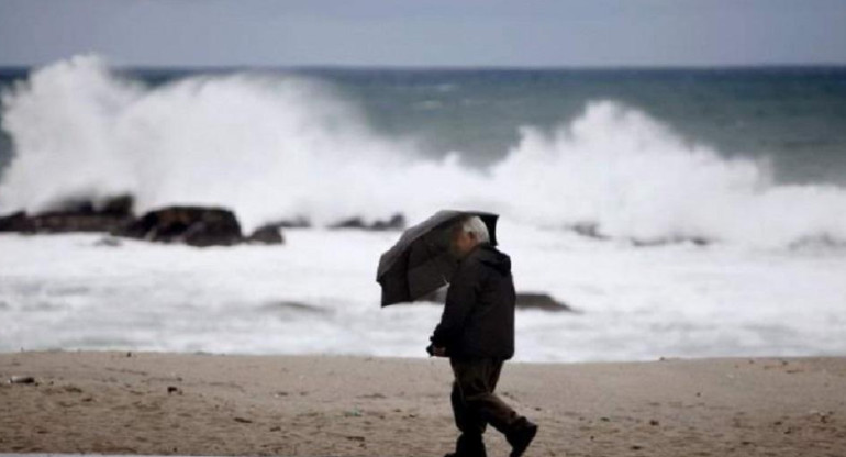 Lluvia, temporal, mal clima, ciclón, Costa Atlántica, NA