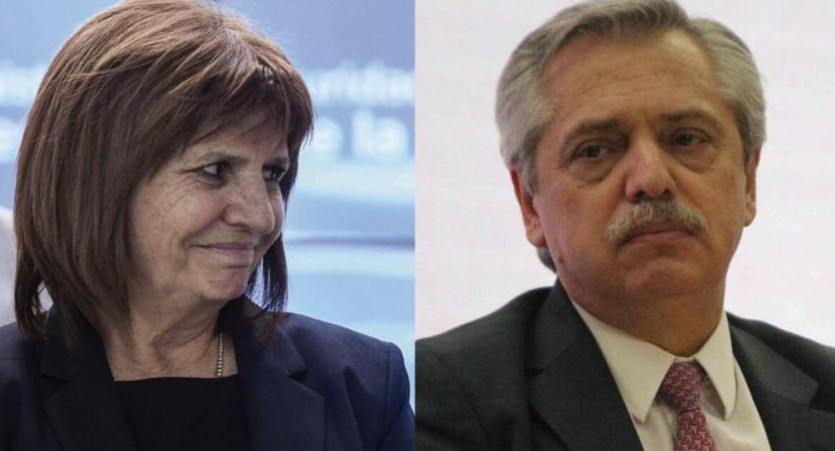 Alberto Fernández y Patricia Bullrich. Foto: NA.