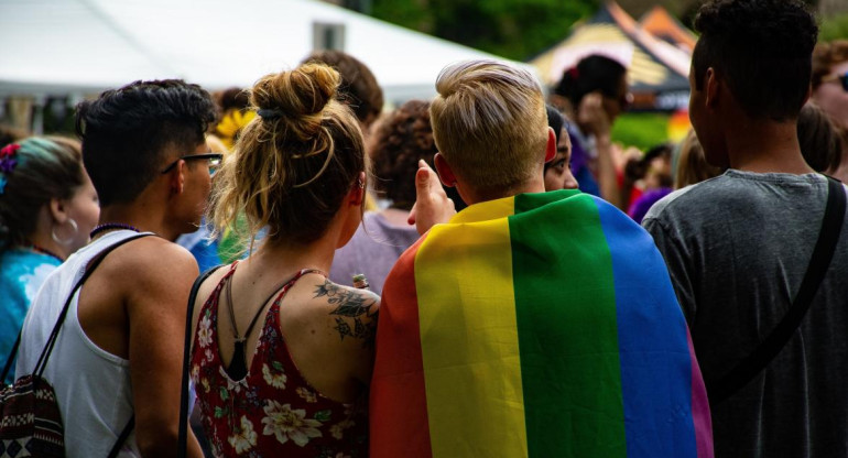 Marcha comunidad LGBT. Foto: Brett Sayles
