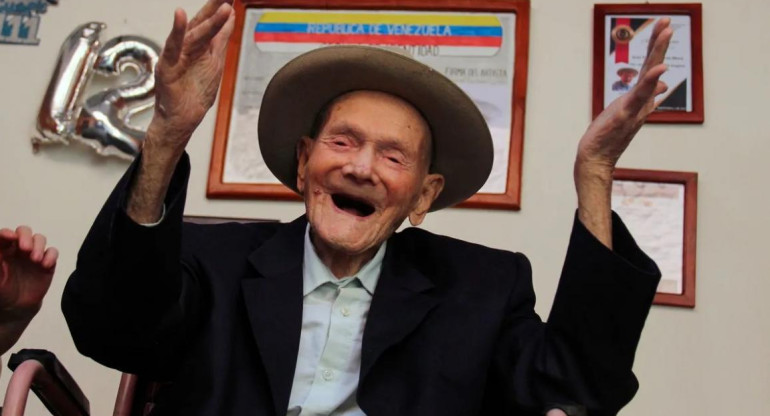 Hombre mas longevo del mundo. Foto: AFP