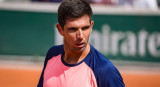 Federico Delbonis en Roland Garros.