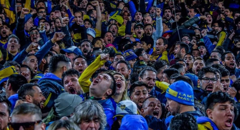 Hinchas de Boca, fútbol argentino. Foto: Twitter.