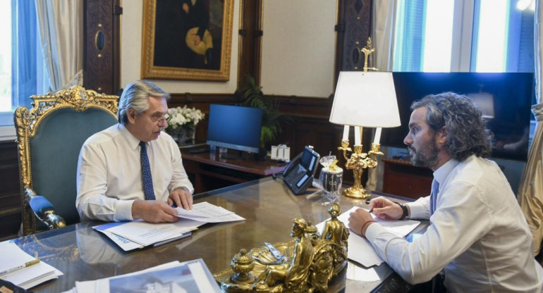 Alberto Fernández, Santiago Cafiero, Gobierno, NA