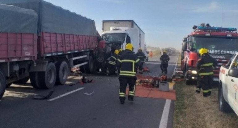 Accidente fatal en la ruta 33. Foto: NA.