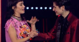 Stef Figueroa y Lali Espósito, La Voz. Foto: captura video.