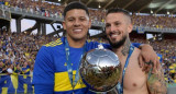 Marcos Rojo y Darío Benedetto. Foto: Twitter Boca.