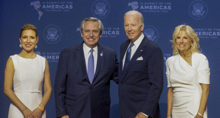 Alberto Fernández y Joe Biden, Cumbre de las Américas, NA	