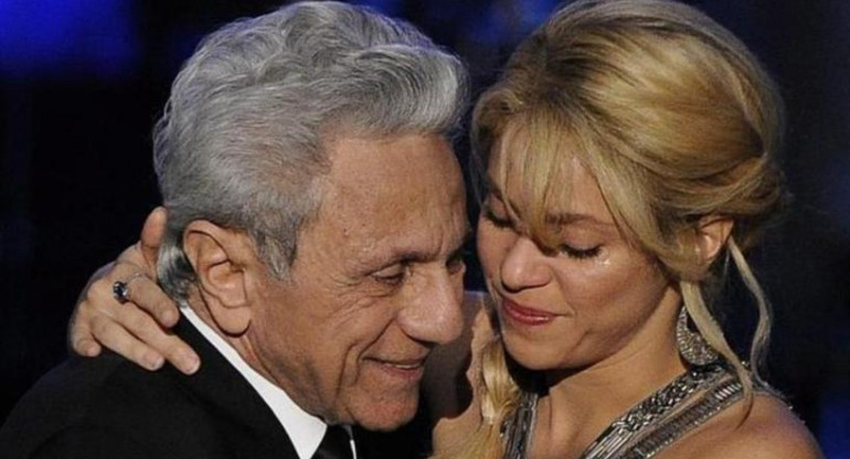 Shakira y su padre. Foto: NA.