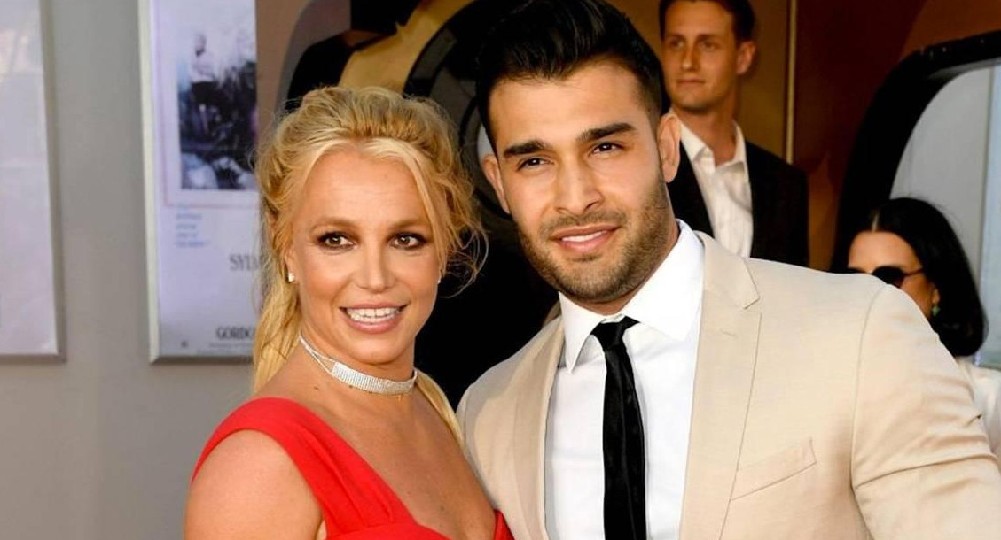 Britney Spears y Sam Asghari. Foto: Reuters.