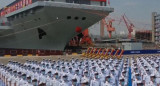 Portaaviones chino Fujian. Foto: EFE.