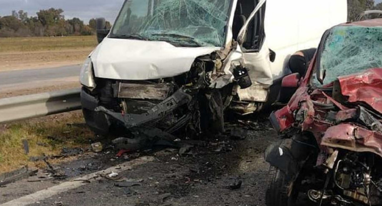 Choque frontal en la Autopista: un muerto y desvío del tránsito. Foto: Infocañuelas