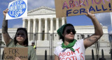 Marchas a favor del aborto. Foto: EFE.