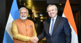 Alberto Fernández y el presidente de India, Foto NA	