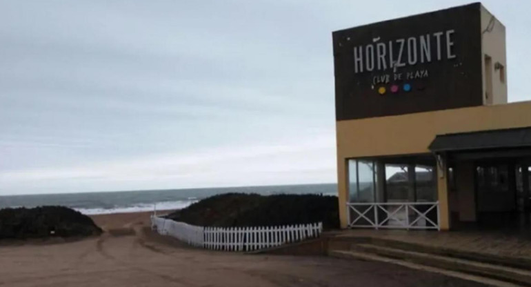 Club de playa Horizonte, en Mar del Plata, Foto NA, Facebook