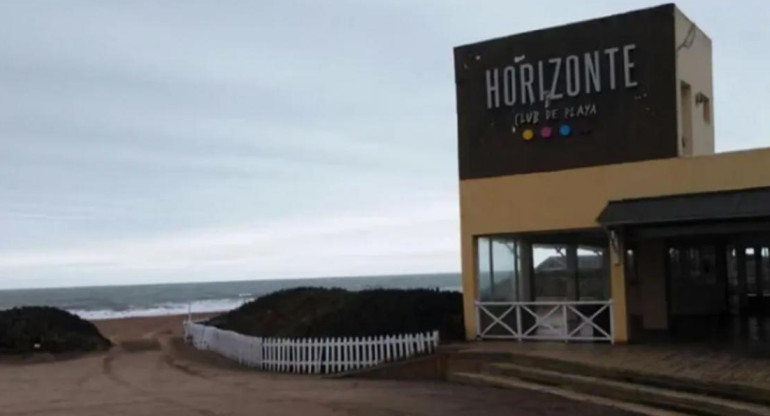 Club de playa Horizonte, en Mar del Plata, Foto NA, Facebook