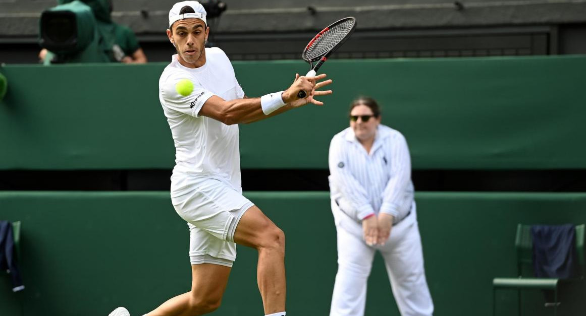 Francisco Cerúndolo en Wimbledon. Foto: EFE.