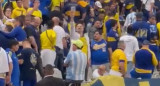 Racismo de hinchas de Boca en Brasil. Foto: Captura de video.