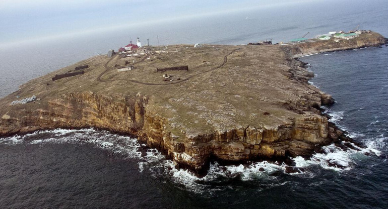 Isla de las Serpientes, guerra en Ucrania. Foto: EFE.