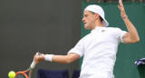 Diego Schwartzman en Wimbledon. Foto: EFE.