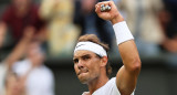 Rafael Nadal en Wimbledon. Foto: EFE.