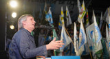 Máximo Kirchner en Escobar. Foto: NA.
