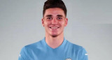 Julián Álvarez en Manchester City. Foto: NA.