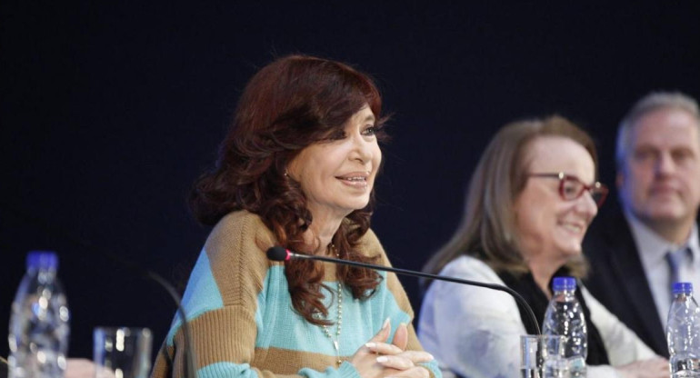 Cristina Kirchner en el Calafate. 