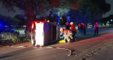 Accidente de tránsito en la Costanera Norte. Foto: @EmergenciasBA.