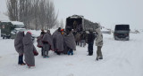 Rescate de personas varadas por tormenta de nieve en la Cordillera, foto NA, Gendarmería	