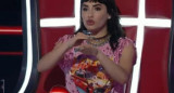 Lali Esposito en La Voz Argentina. Foto: captura de TV.