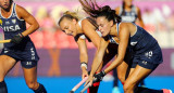 Las Leonas vs Inglaterra en el Mundial de Hockey 2022. Foto: @ArgFieldHockey.