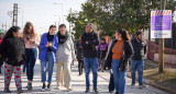 Mayra Mendoza supervisó obras en Quilmes