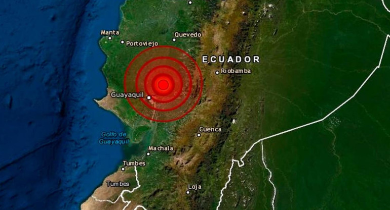 Sismo en Ecuador. Foto: Alerta Mundial