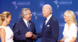 Alberto Fernández y Joe Biden en la Cumbre de las Américas. Foto: NA.