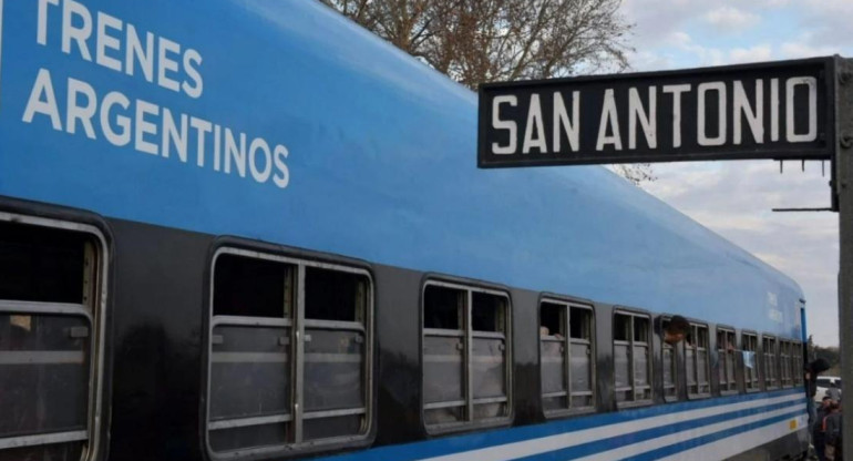 Vuelve en tren a San Antonio de Areco. Foto: NA.