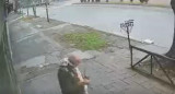 Robo a jubilado, cámara de seguridad, NA