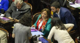 Cecilia Moreau en plena sesión de la Cámara de Diputados. Foto: NA.